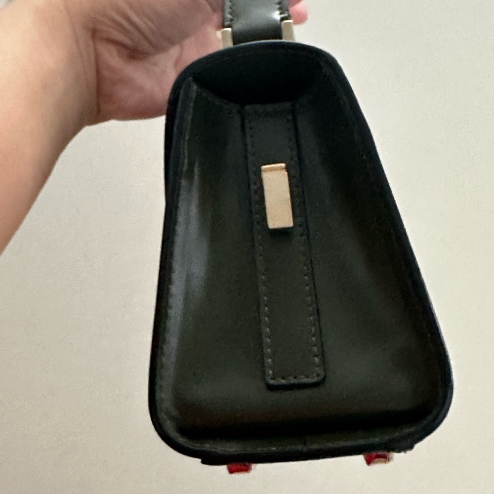 Valextra Dark Green Mini Bag with Gold Accents - Picture 8 of 16